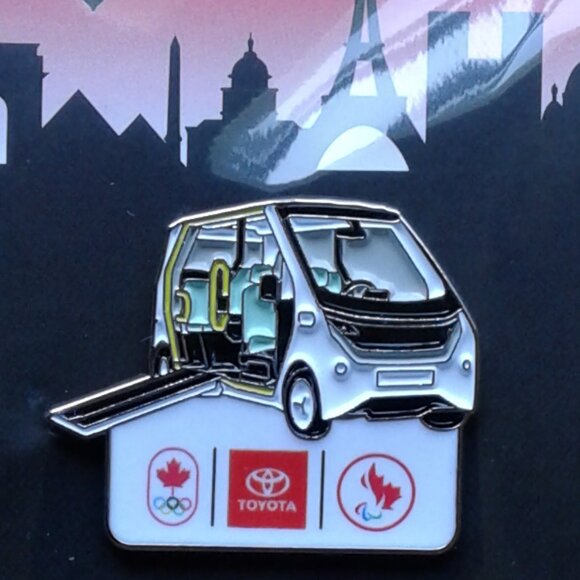 Paris 2024 Team Canada Olympic Games Toyota Collectible Pin - Picture 3 of 3